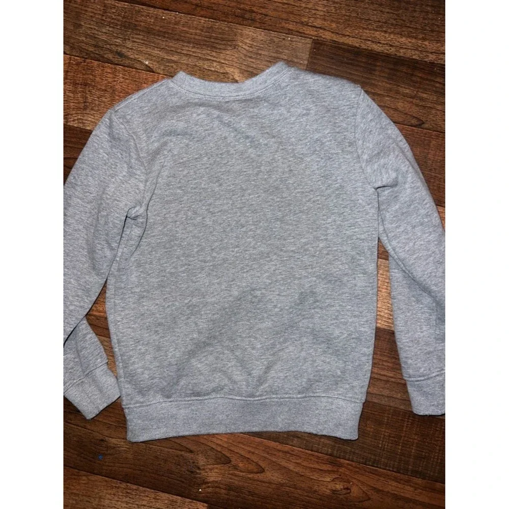 Nike Gray Sweatshirt with Blue and Black Logos